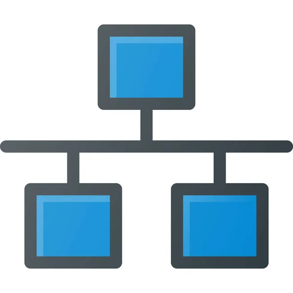 Ethernet Icono Del Enchufe Red Estilo Contorno Lleno — Archivo Imágenes Vectoriales