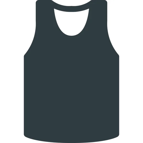 Košile Spodní Prádlo Solid Ikona Pevném Stylu — Stockový vektor