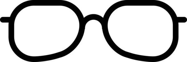 混合类别中的副视力眼镜图标 — 图库矢量图片