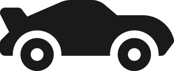 Auto Carrera Rychlá Ikona Pevném Stylu — Stockový vektor