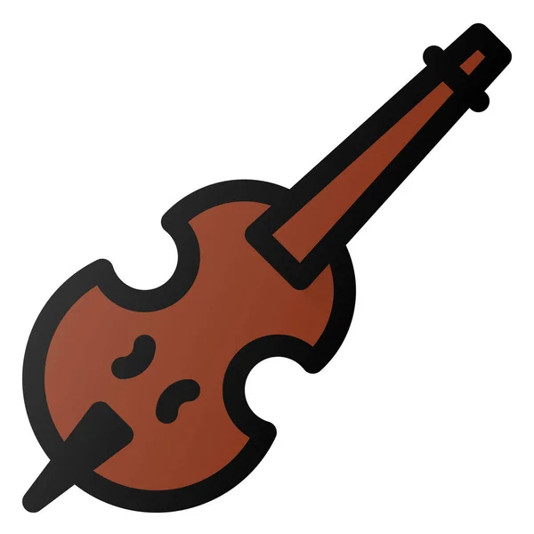 Chello Icono Del Instrumento Música — Vector de stock