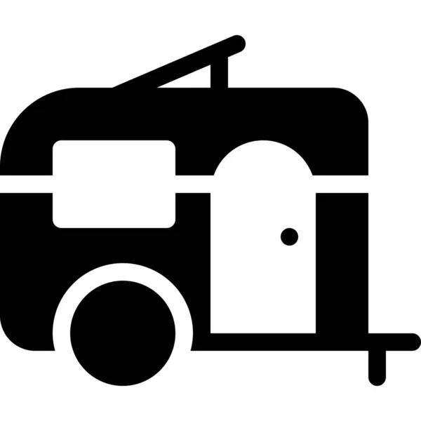 Ikona Podróży Campar Caravan — Wektor stockowy