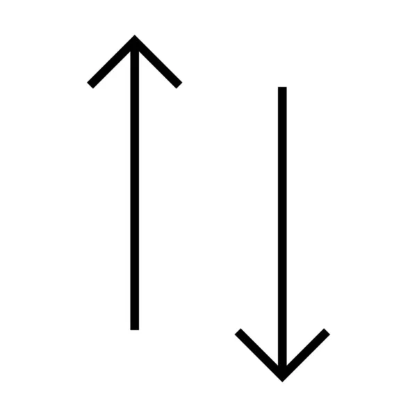 Pfeilverbindungsdaten Symbol Der Kategorie Infrastruktur — Stockvektor