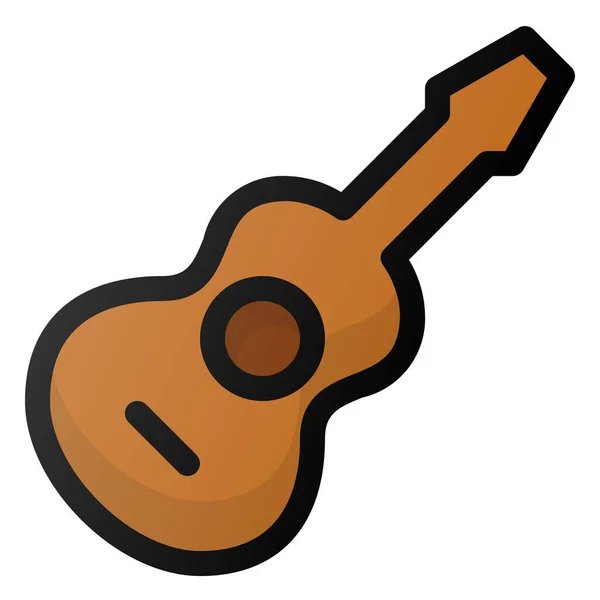 Icono Guitarra Acústica — Vector de stock