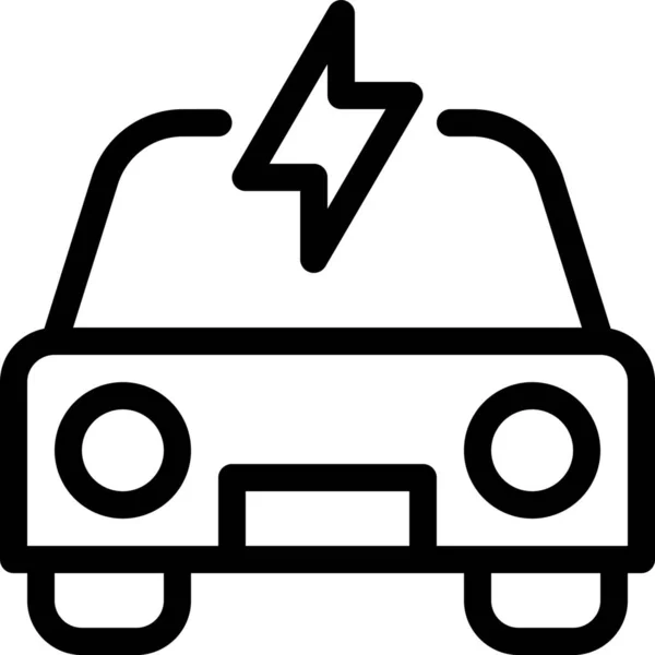 Auto Auto Elektro Ikone Der Kategorie Fahrzeuge Verkehrsmittel — Stockvektor