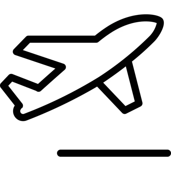 Flight Fly Lift Icon Vehicles Modes Transportation Category — Stock Vector