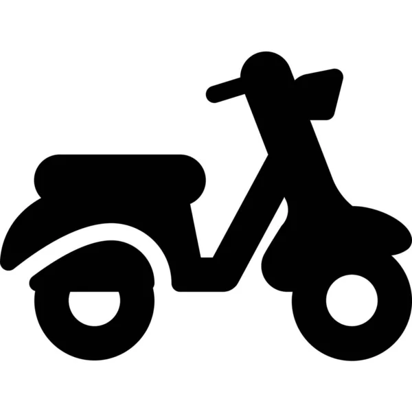 Moped Transport Transportation Icon — Stock Vector