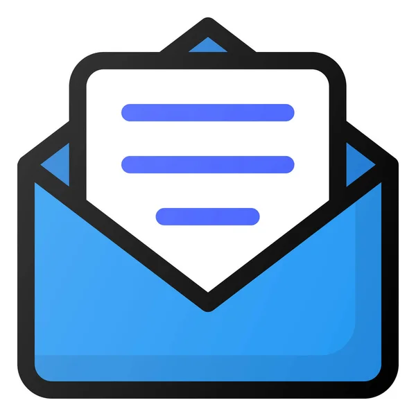 Dokumentum Mail Ikon — Stock Vector