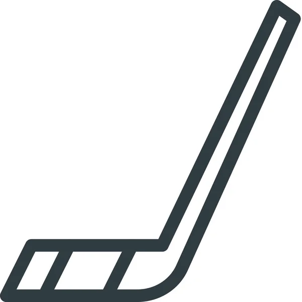 Fittness Icono Del Deporte Hockey Estilo Outline — Vector de stock