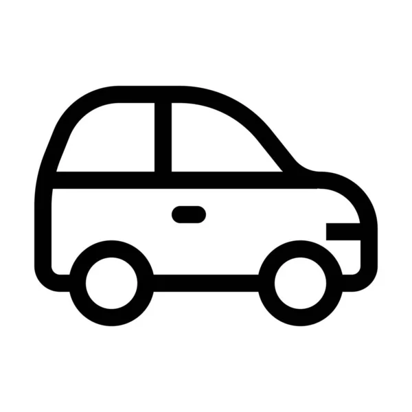 Auto Car Passenger Icon Outline Style — Stock Vector