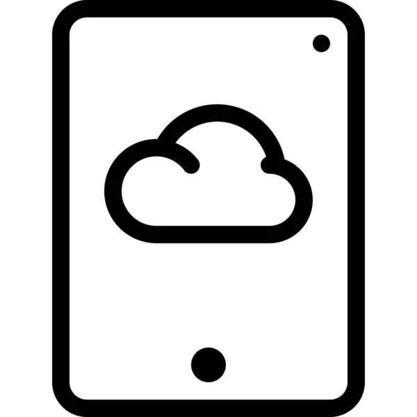 Icône Stockage Données Cloud — Image vectorielle