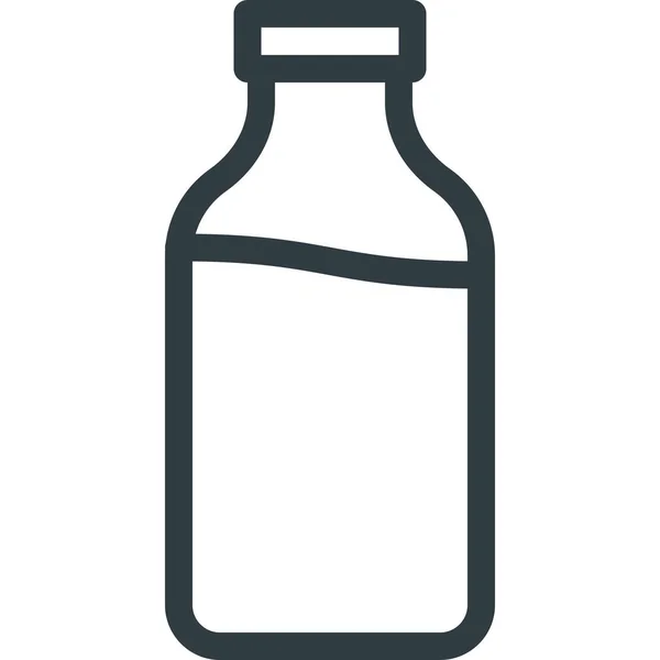 Buttle Drink Milk Icon Outline Stil — Stockvektor