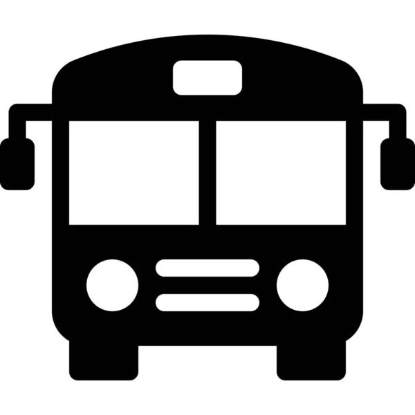 Ikona Transportu Szkolnego Autobusu — Wektor stockowy