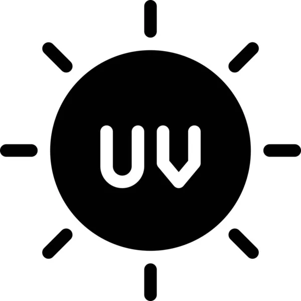Radiation Sun Ultraviolet Icon — Stock Vector