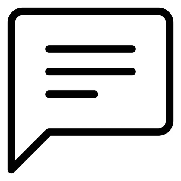 Bubble Chat Commentaar Pictogram — Stockvector