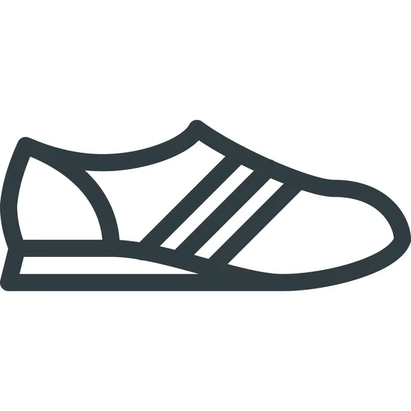 Zapato Running Sport Icono Estilo Outline — Vector de stock