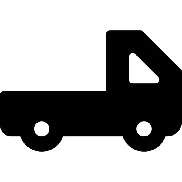 Lado Tir Icono Transporte — Vector de stock
