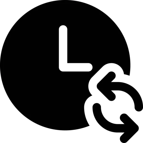 Zurück Uhr Reverse Icon Der Benutzeroberfläche Optimale Kategorie — Stockvektor