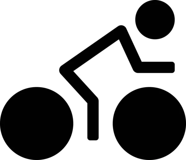 Ciclismo Bicicleta Ícone Corrida Categoria Mista —  Vetores de Stock