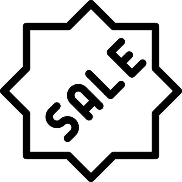 Commerce Eommerce Prodej Ikona Kategorii Nakupování Commerce — Stockový vektor