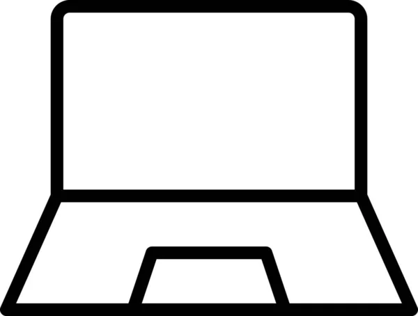 Computer Laptop Screen Icon — Stock Vector