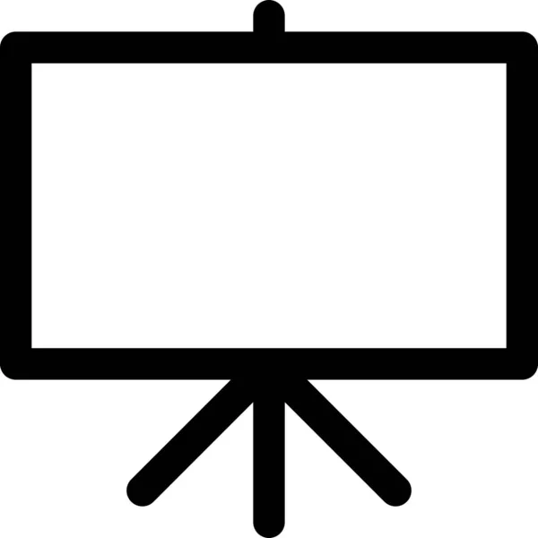 Projektor Icon Für Klassenzimmer Präsentation Outline Stil — Stockvektor