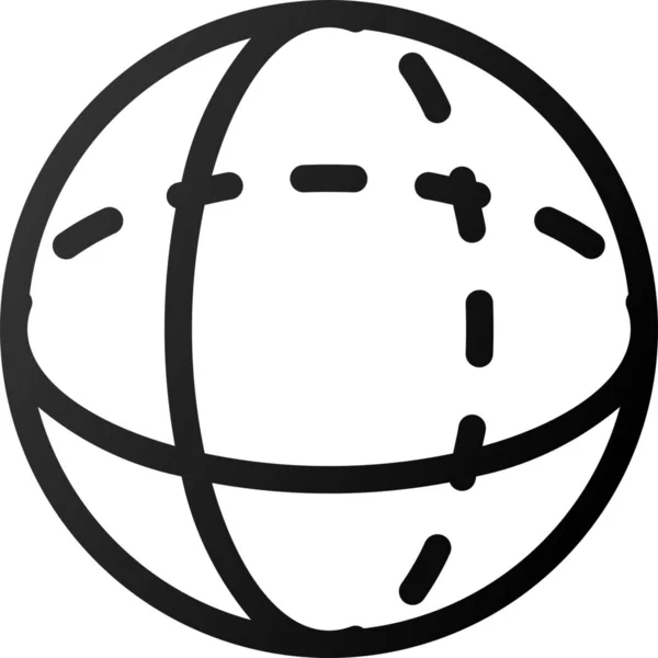 球体グローバルアイコン — ストックベクタ