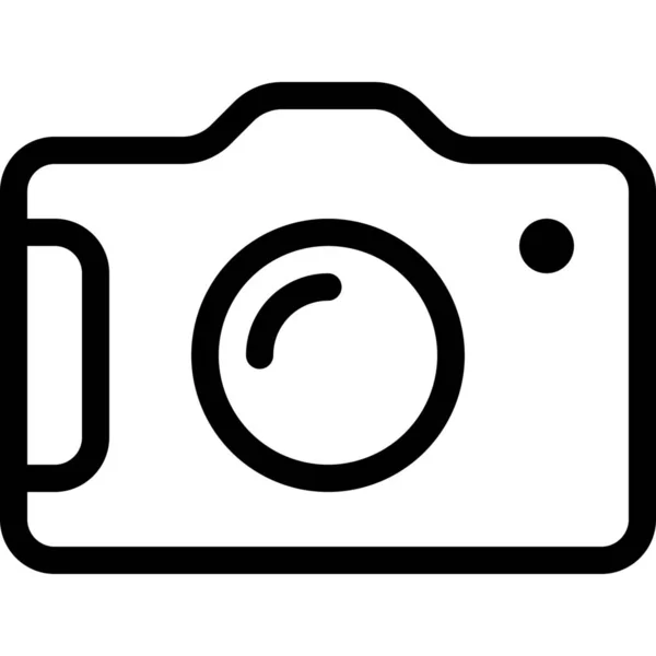 Alt Camera Image Icon Der Kategorie Fotografie — Stockvektor