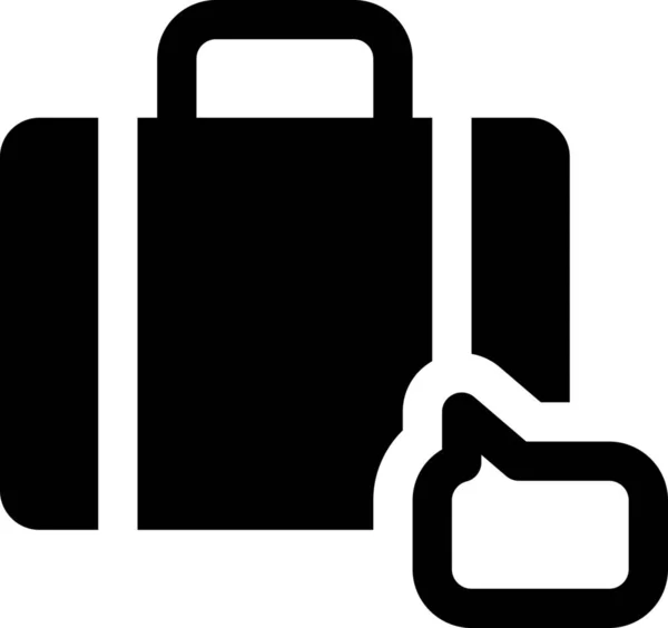 Briefcase Business Info Icon — Stock Vector