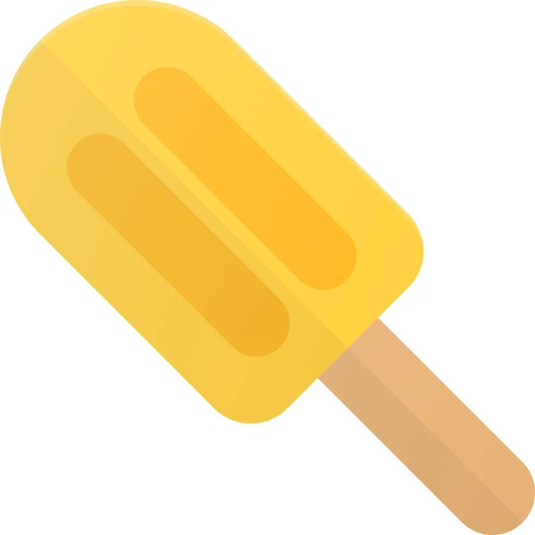 Crème Manger Icône Nourriture Dans Style Plat — Image vectorielle