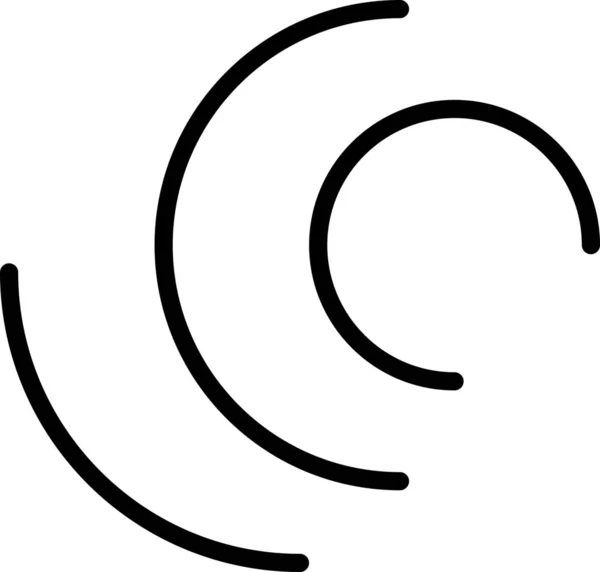 Κύκλους Στρώματα Εικονίδιο Περιστροφής Στυλ Περίγραμμα — Διανυσματικό Αρχείο