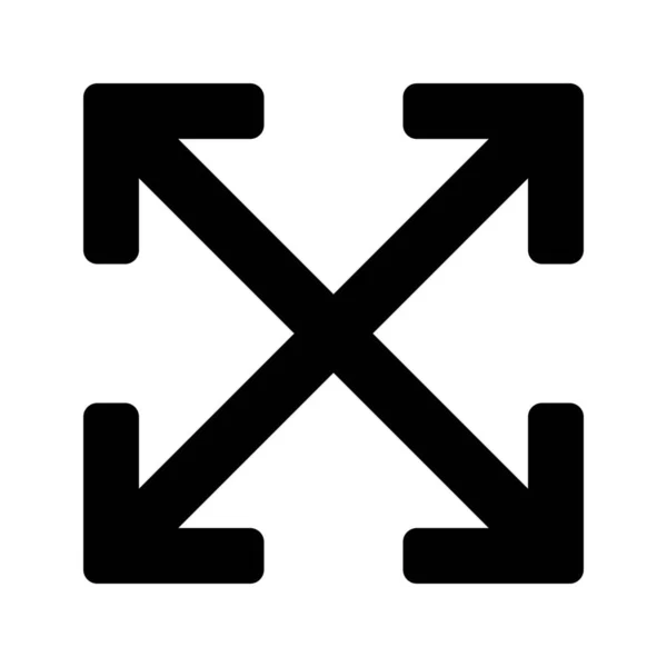 Alt Pfeil Richtungen Symbol Solid Stil — Stockvektor