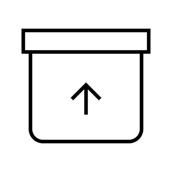 Icona Del File Del Documento Box Nella Categoria File Cartelle — Vettoriale Stock