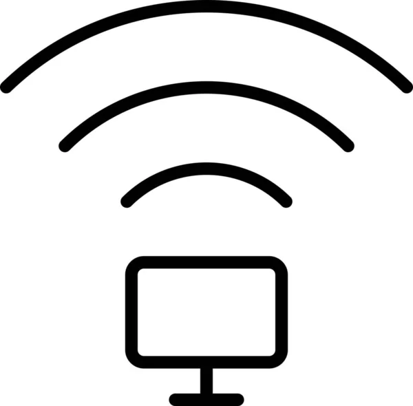 Піктограма Екрана Єднання Комп Ютером — стоковий вектор