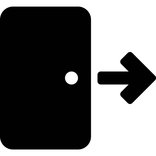 Значок Розташування Виходу Дверей — стоковий вектор