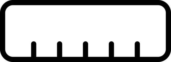 Значок Лінійки Вимірювання Відстані — стоковий вектор