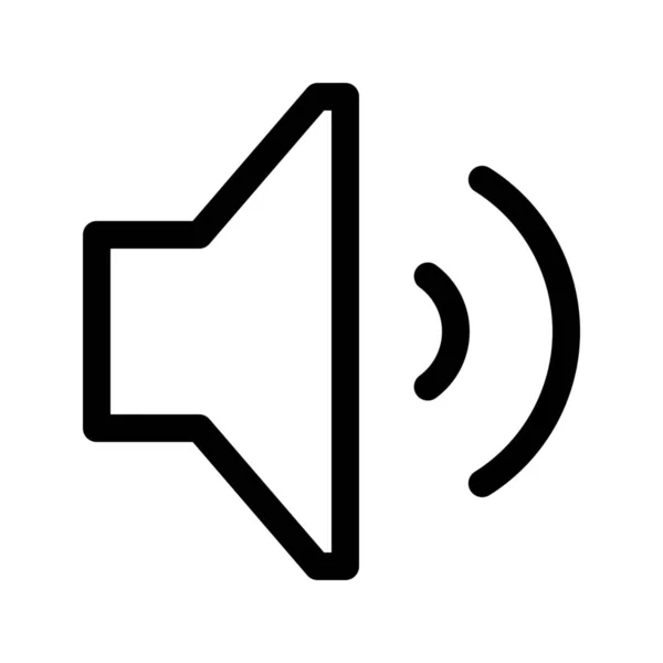 ユーザーインターフェイスの中音スピーカーアイコン最適なカテゴリ — ストックベクタ
