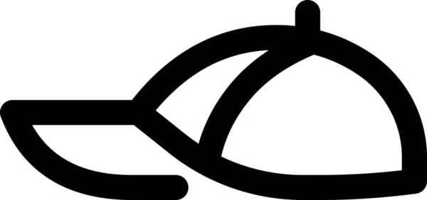 Значок Колпачка Стиле Абрис — стоковый вектор