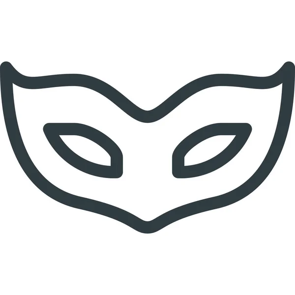 Auge Inkognito Masken Symbol Outline Stil — Stockvektor
