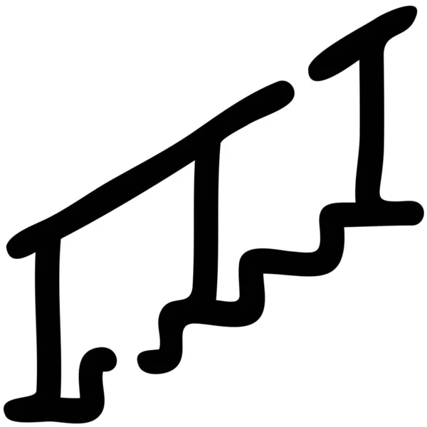Lépcsőház Lépcső Ikon Turisztikai Szállodák Vendéglátás Kategóriában — Stock Vector