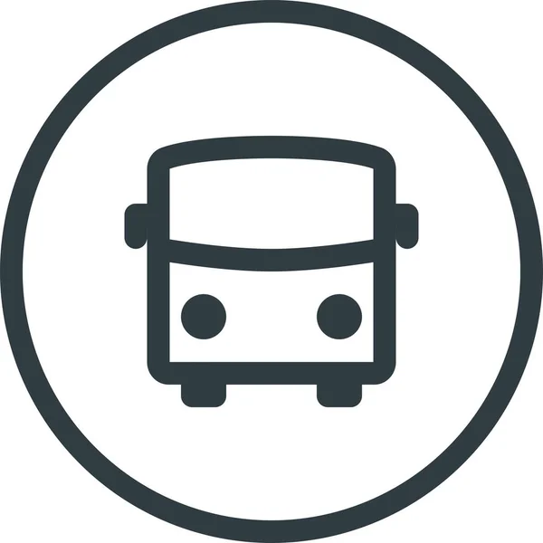 Bus Gps Interest Icon Outline Style — Image vectorielle