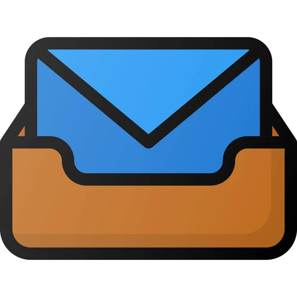 Archív Email Postaláda Ikon — Stock Vector