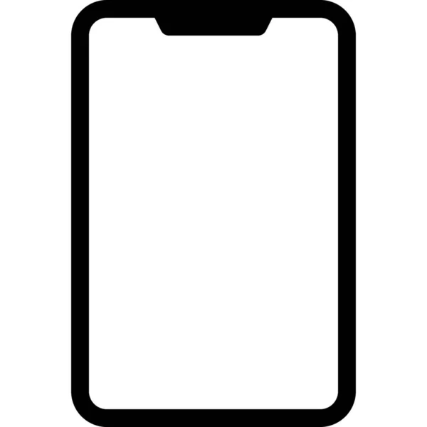 Apple Iphone Phone Icon Outline Style — Stock Vector