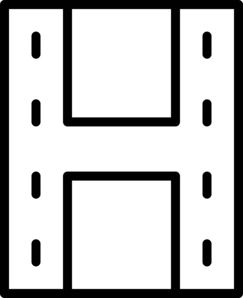 Іконка Плівкової Рамки Стилі Контур — стоковий вектор