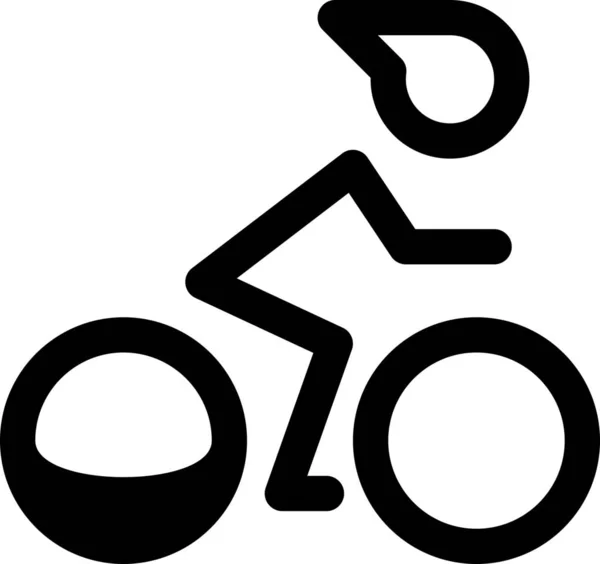 Tävling Cykel Pedal Ikon Fotboll Och Fotboll Kategori — Stock vektor