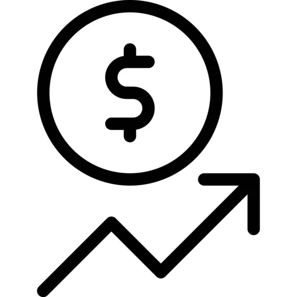 Иконка Доллара Сша Категории Бизнес Управление — стоковый вектор