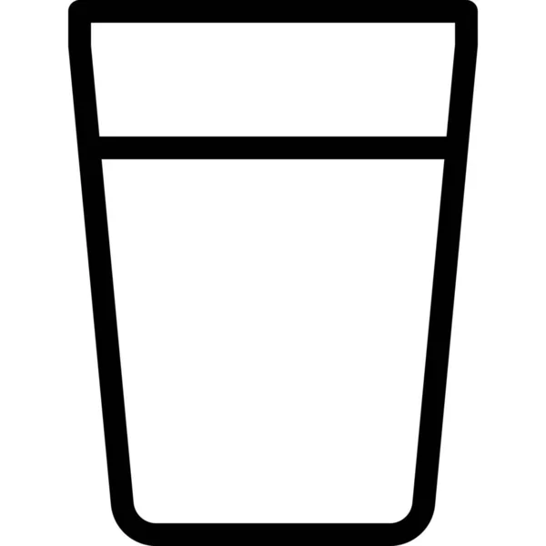 Bevande Icona Vetro Nella Categoria Cibo Bevande — Vettoriale Stock