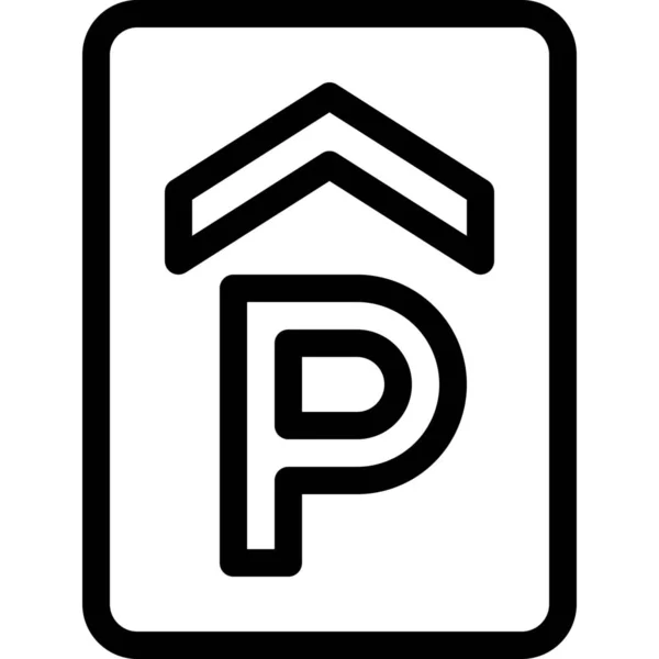 Hotel House Parking Icon Tourism Hotels Hospitality Category — Stock Vector