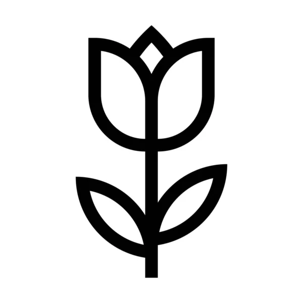 Community Culture Tulip Icon Outline Style — Διανυσματικό Αρχείο