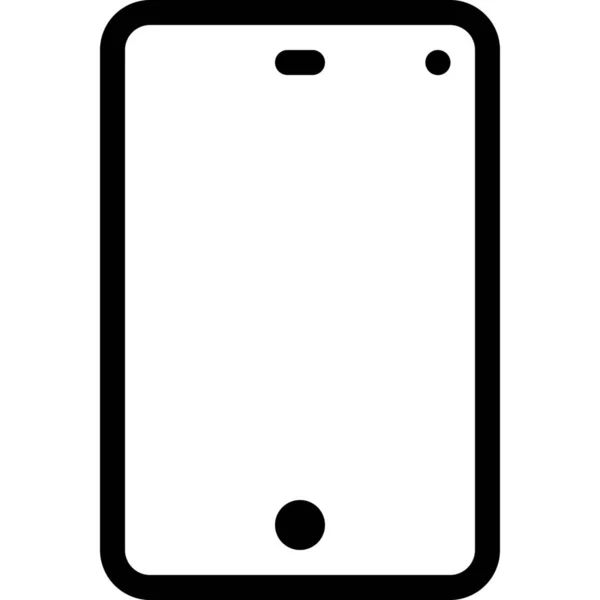 Teléfono Inteligente Icono Del Teléfono Inteligente Estilo Esquema — Archivo Imágenes Vectoriales